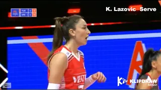 Lazovic serve