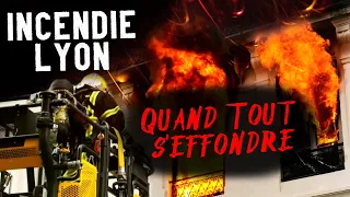 Incendie À Lyon : TOUT S'EFFONDRE Pendant L'intervention Des Pompiers (SDMIS)