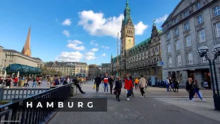 HAMBURG, GERMANY SPRING WALKING TOUR 2023 4K UHD