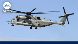 Military helicopter with 5 Marines on board goes missing