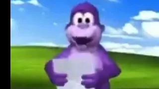 Bonzy Buddy singing the song faded.                      macaco roxo cantando a música faded.