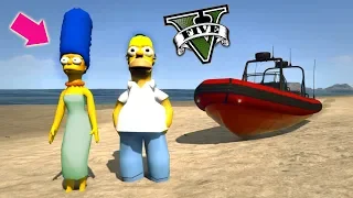 ATRAPANDO A HOMERO SIMPSON !! - GTA V