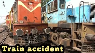 Two Train accident of side closing. Train accident. Techrail india.