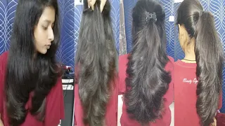 advance feather layer cutting step by step !! hair cutting with setting