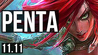 KATARINA vs VEIGAR (MID) | Penta, 3.4M mastery, 1500+ games, Legendary, 22/5/6 | BR Master | v11.11