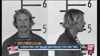 Convicted cop killer sentenced third time