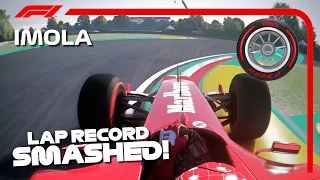 The Ferrari F2004 With Slicks SMASHES the Imola Lap Record!