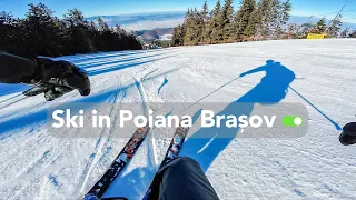 Se schiază pana jos in Poiana Brasov⛷