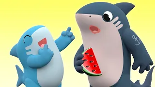 Johnny Johnny, Yes papa - Sharks Learn Healthy Habits for Kids | Nursery Rhymes | Shark Academy