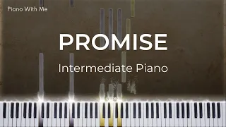 Promise by Laufey  - Intermediate Piano Tutorial [SHEET MUSIC]