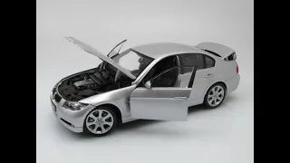 Unboxing BMW 330i (2006) 1:18 Welly modelcar