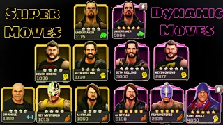 WWE Mayhem Super Moves Vs Dynamic Moves | Comparison | Finishers Battle |