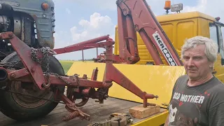 Vintage Zetor Tractor arrives on the small holding