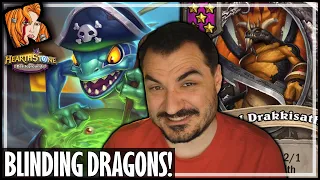 THIS DRAGON BUILD IS BLINDING! - Hearthstone Battlegrounds