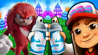 Subway Surfers Oxford Easter Bunny George vs Sonic Dash Movie Knuckles Gamplay Fun