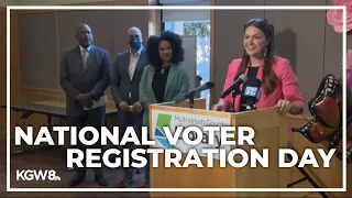 Oregon’s Secretary of State urges people to register to vote ahead of November election