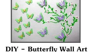 DIY - Paper Butterflies Wall Decor