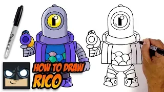 How to Draw Brawl Stars | Rico | Step-by-Step Tutorial