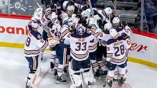 Oilers score four unanswered in wild OT comeback