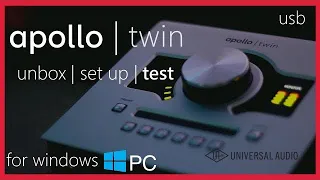 Unboxing & Testing UA Apollo Twin Duo USB for Windows | Musician Review