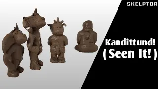 Kandittund! (Seen It!) | Studio Eeksaurus I Clay Sculpture