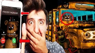 (FNAF IS REAL?!) CALLING FREDDY FAZBEAR ON FACETIME AT 3 AM | FREDDY CAME AFTER US ON THE SCHOOL BUS