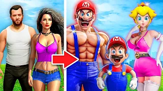 Adopted By MARIO FAMILY In GTA 5!