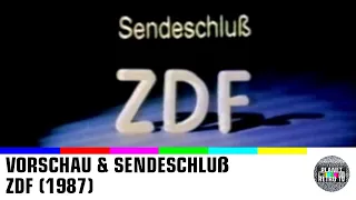 1987 | ZDF Sendeschluss und Programmvorschau