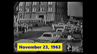 DAN RATHER OF CBS NEWS REPORTS LIVE FROM DEALEY PLAZA IN DALLAS, TEXAS, ON NOVEMBER 23, 1963