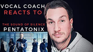 VOCAL COACH reacts and breaks down PENTATONIX - THE SOUND OF SILENCE (1st time hearing with SUBS)