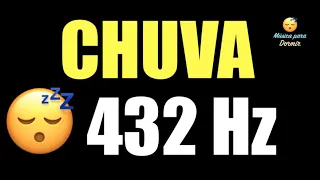 Barulho de Chuva para Dormir 🌧️ CHUVA TRANSCENDENTAL 🌧️ Frequência 432 Hz 🌧️ Tela Preta 🌙 8 Horas