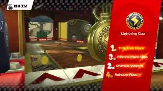 Mario Kart 8 Gameplay - Lightning Cup - Award Ceremony - 150cc