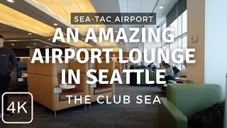Inside an Amazing Airport Lounge at Sea-Tac Airport | The Club SEA (South) | Seattle, WA