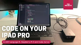 Coding on the iPad Pro in ANY language - Raspberry Pi 4 Headless Setup + Code-Server tutorial