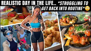 REALISTIC DAY IN THE LIFE  *struggling & I'm 1 week out, HELP*