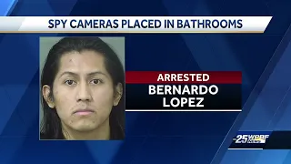 Man arrested for placing camera in gym bathrooms