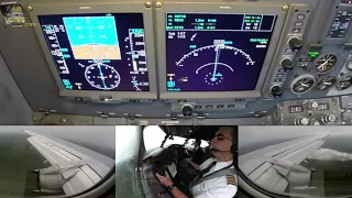 Classic Boeing 737-200, super modern Cockpit Screens! Nolinor Aviation, Val-d'Or Landing! [AirClips]