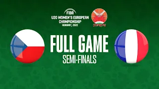 SEMI-FINALS: Czech Republic v France | Full Basketball Game | FIBA U20 Women's European Champ. 2022