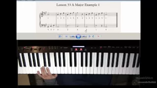 Learn to Play Piano - Lesson 33 - Playing Songs in the Key of A Major 1