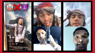 6ix9ine Vs. Chicago Disrespectful IG Live. [Best Moments HD]