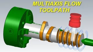 Mastercam Multiaxis Tutorial: Flow Multiaxis Toolpath - Part 1 of 2