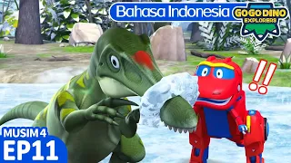 【GOGODINO EXPLORERS II】EP11 Baryonyx, Pemancing Hebat | Kartun Anak | Lagu | Indonesia | Musim 4