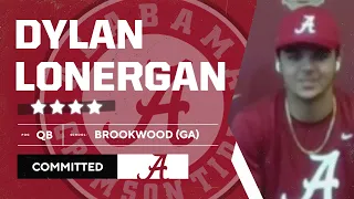4-star QB Dylan Lonergan commits to the Alabama Crimson Tide