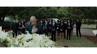 Furious Seven Han's Funeral and Toretto vs Shaw