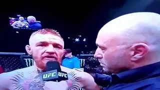 Conor Mcgregor interview after losing to Nate Diaz at UFC 196