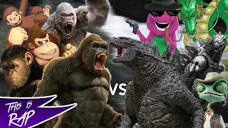 Team Kong vs Team Godzilla. Batalla de rap ║ This is Brayan ft. Varios Artistas