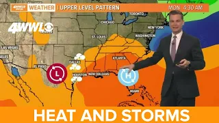 New Orleans Weather: Hot, with a chance of storms each day