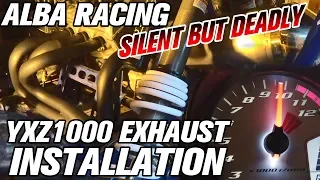 Yamaha YXZ1000 Alba Racing Exhaust Upgrade Installation SILENT BUT DEADLY Custom ECU Tune