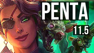 SAMIRA & Thresh vs TWITCH & Braum (ADC) | Penta, 15/2/9, Legendary | NA Grandmaster | v11.5