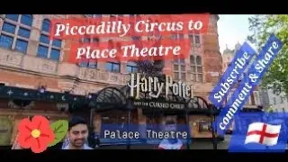 Jarrar walks from Piccadilly Circus to Palace Theatre via Shaftesbury Ave London England 🏴󠁧󠁢󠁥󠁮󠁧󠁿